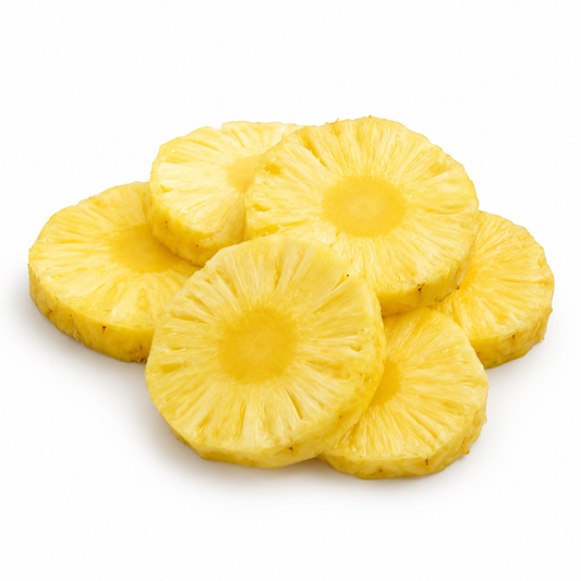 Fresh-cut Nagaland Kew pineapple slices, ready to eat - Beybey Farms